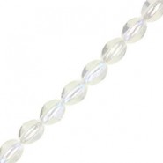 Czech Pinch beads kralen 5x3mm Crystal ab 00030/28701